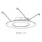 Dals Lighting Alter Series 6-Inch 5CCT Round LED Retrofit Recessed Light LEDPNLRTF56-CC-WH - alternate 3